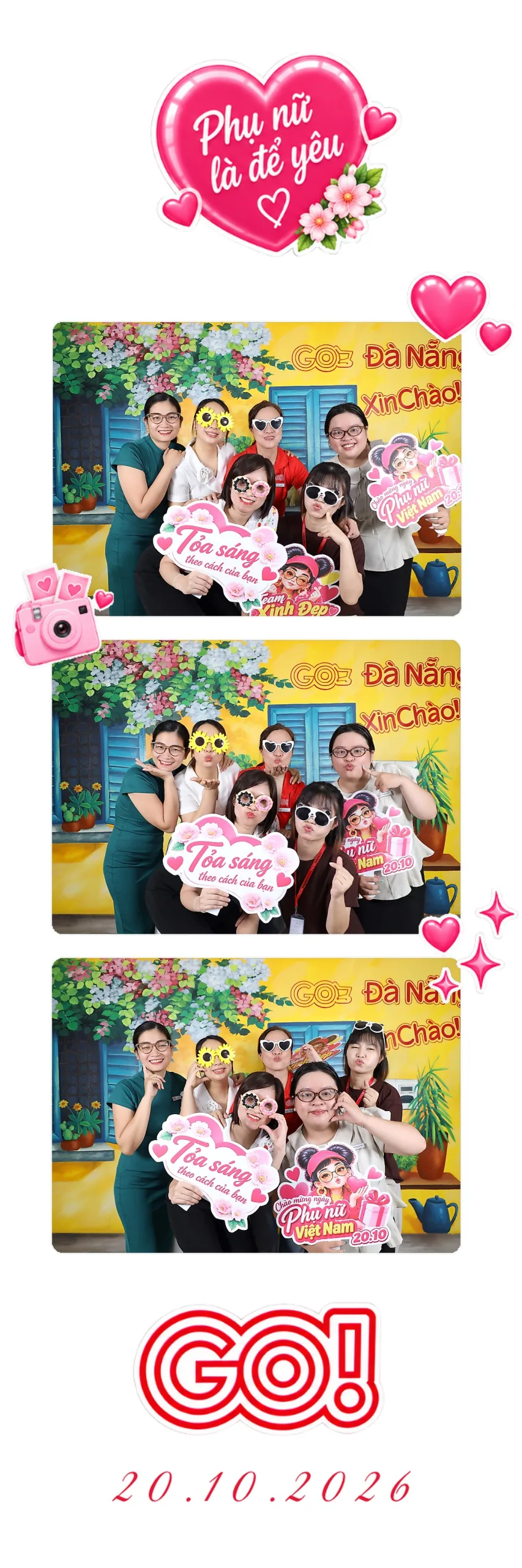 Ảnh in trực tiếp từ photobooth tại sự kiện