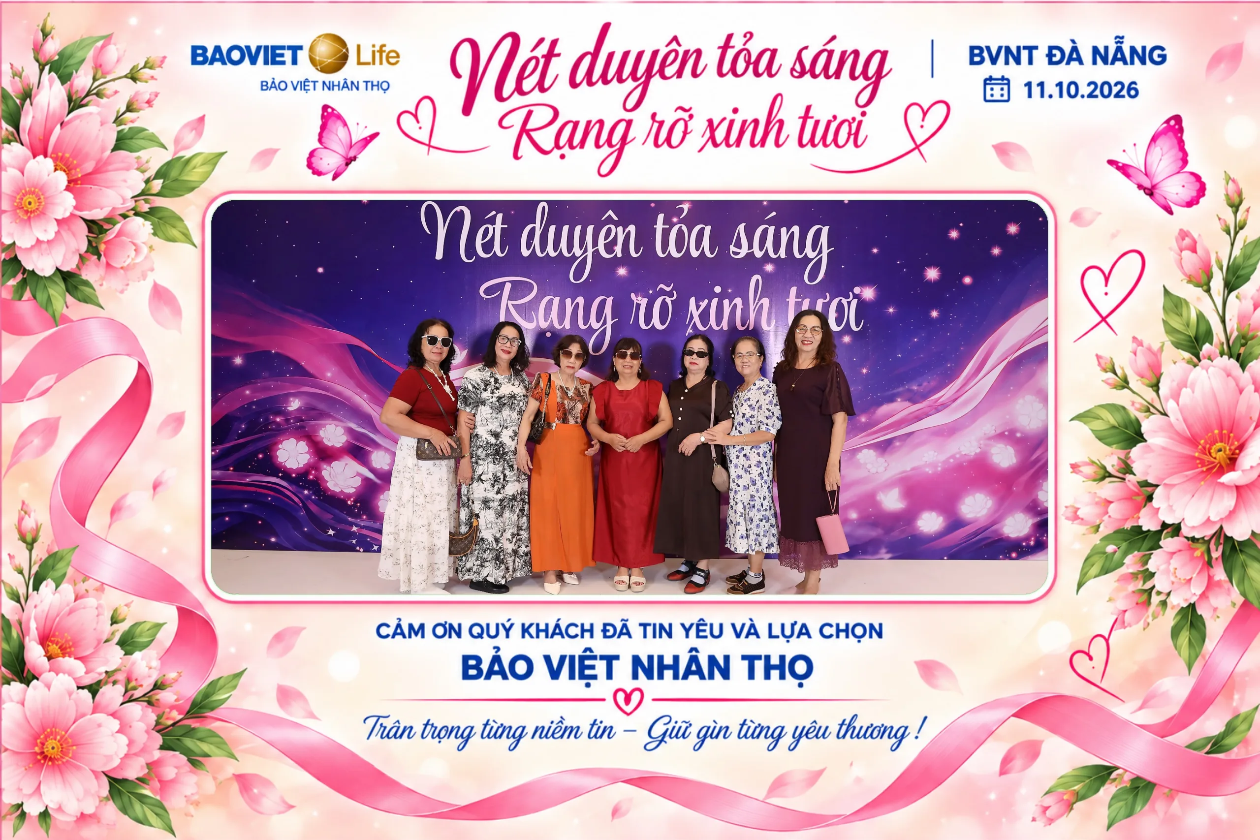 Khu vực photobooth được setup trong không gian sự kiện